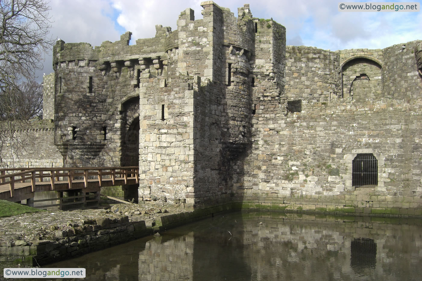 Beaumaris Castle - Main gate and tidal dock